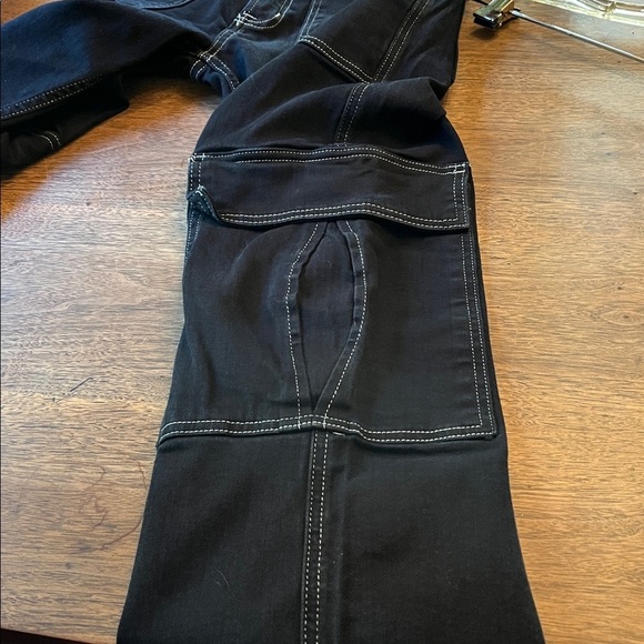 Hot Topic Aphrodite 30x32 Black Cargo Wide Leg Baggy Vintage Goth Y2K - Picture 14 of 14